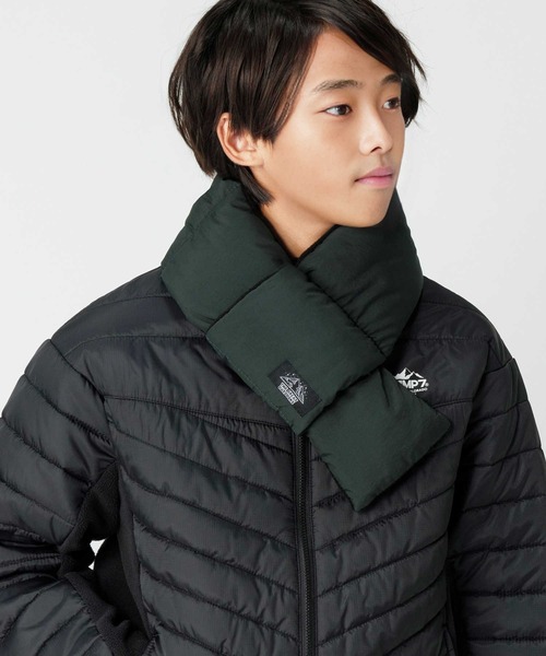 Right-on(ライトオン)の「切り替え差し込み中綿マフラー(マフラー・キッズ・ブラック/パープル・フリー)」の1枚目の写真