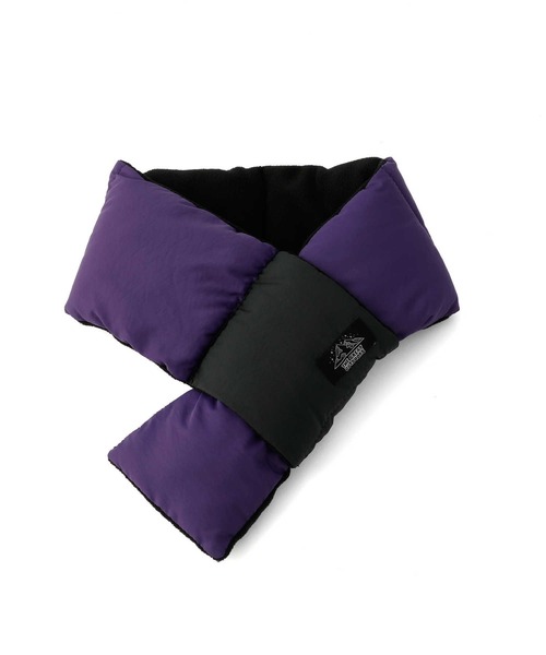 Right-on(ライトオン)の「切り替え差し込み中綿マフラー(マフラー・キッズ・ブラック/パープル・フリー)」の6枚目の写真