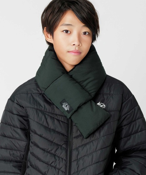 Right-on(ライトオン)の「切り替え差し込み中綿マフラー(マフラー・キッズ・ブラック/パープル・フリー)」の8枚目の写真