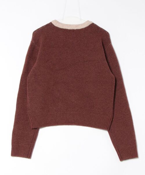 apres jour clair（アプレジュールクレア）の「【apres jour clair】ロゴジャガードニット【ZOZOTOWN限定アイテム】（ニット/セーター・レディース・ネイビー/オレンジ系その他/ベージュ・フリー/X-LARGE）」の7枚目の写真