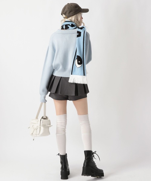 FOREVER 21(フォーエバー トゥエンティーワン)の「【2025SS】襟付きニットカーディガン(カーディガン/ボレロ・レディース・チャコールグレー/オフホワイト/ライトブルー・FREE)」の6枚目の写真