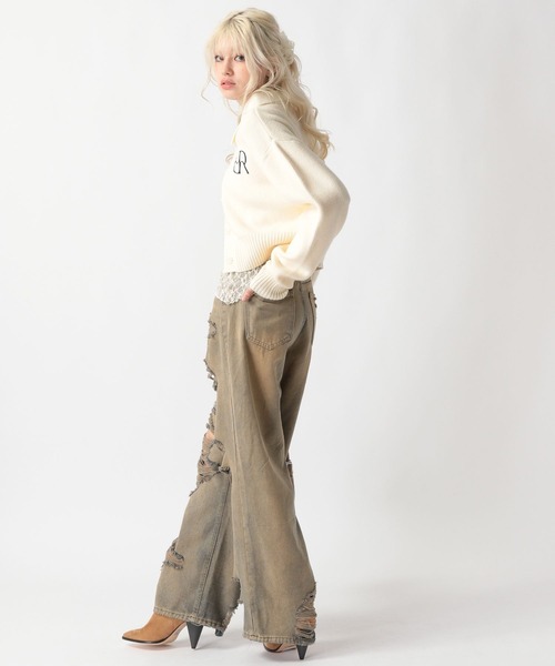 FOREVER 21(フォーエバー トゥエンティーワン)の「【2025SS】襟付きニットカーディガン(カーディガン/ボレロ・レディース・チャコールグレー/オフホワイト/ライトブルー・FREE)」の19枚目の写真