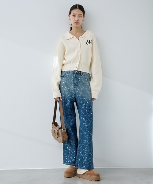 FOREVER 21(フォーエバー トゥエンティーワン)の「【2025SS】襟付きニットカーディガン(カーディガン/ボレロ・レディース・チャコールグレー/オフホワイト/ライトブルー・FREE)」の13枚目の写真