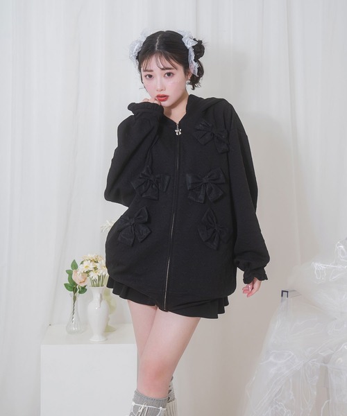 Honey Cinnamon（ハニーシナモン）の「チュールリボンパーカー