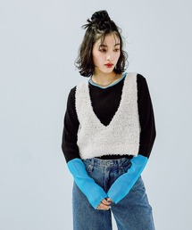 LEPSIM | 7ゲージペーパーヤーンベスト　292327(ベスト)