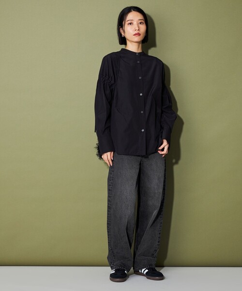 CITEN（シテン）の「＜CITEN＞エッセンシャルストレートデニム（デニムパンツ・レディース・ライトブルー/ブラック/ネイビー・S/M/L）」の11枚目の写真