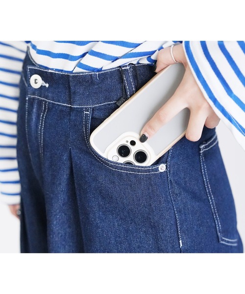 reca（レカ）の「デニムホックタックパンツ（デニムパンツ・レディース・ネイビー/ブルー/ブラック・L/M）」の11枚目の写真