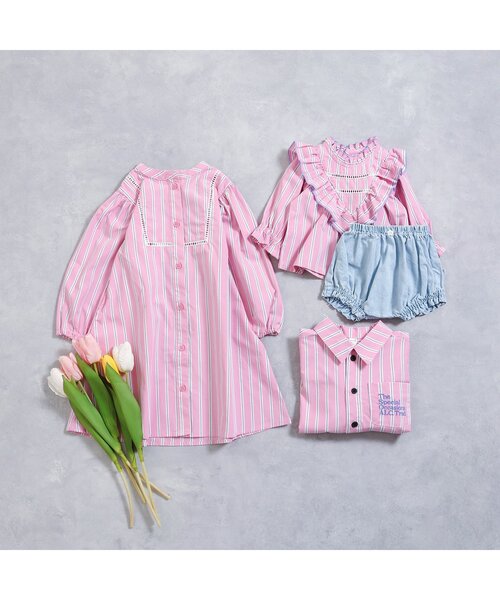 apres les cours(アプレレクール)の「【リンク】 フリルセットアップ(その他ベビーウェア・キッズ・チェック/ストライプ・70/80)」の20枚目の写真