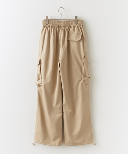 Chick（チック）の「Cargo pants / ドローコード付きカーゴパンツ（カーゴパンツ・レディース・グレー/オリーブ/ブラック/ベージュ・M/L）」の9枚目の写真