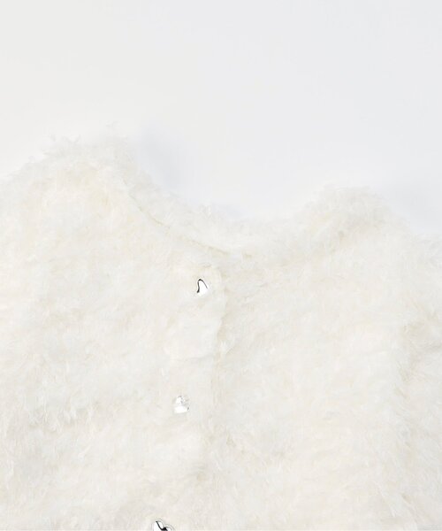 algy(アルジー)の「2WAYテープヤーンタンタケカーデ(カーディガン/ボレロ・キッズ・オフホワイト/サックスブルー・XX-SMALL/X-SMALL/MEDIUM/SMALL)」の9枚目の写真