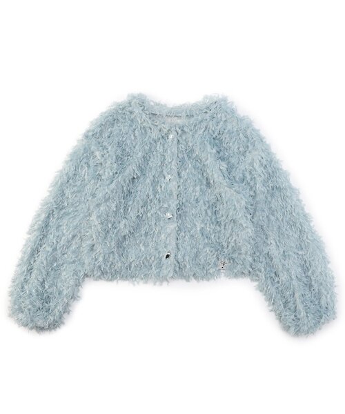 algy(アルジー)の「2WAYテープヤーンタンタケカーデ(カーディガン/ボレロ・キッズ・オフホワイト/サックスブルー・XX-SMALL/X-SMALL/MEDIUM/SMALL)」の14枚目の写真