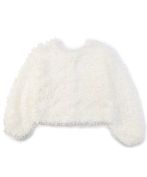 algy(アルジー)の「2WAYテープヤーンタンタケカーデ(カーディガン/ボレロ・キッズ・オフホワイト/サックスブルー・XX-SMALL/X-SMALL/MEDIUM/SMALL)」の15枚目の写真