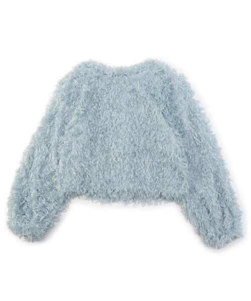 algy(アルジー)の「2WAYテープヤーンタンタケカーデ(カーディガン/ボレロ・キッズ・オフホワイト/サックスブルー・XX-SMALL/X-SMALL/MEDIUM/SMALL)」の16枚目の写真