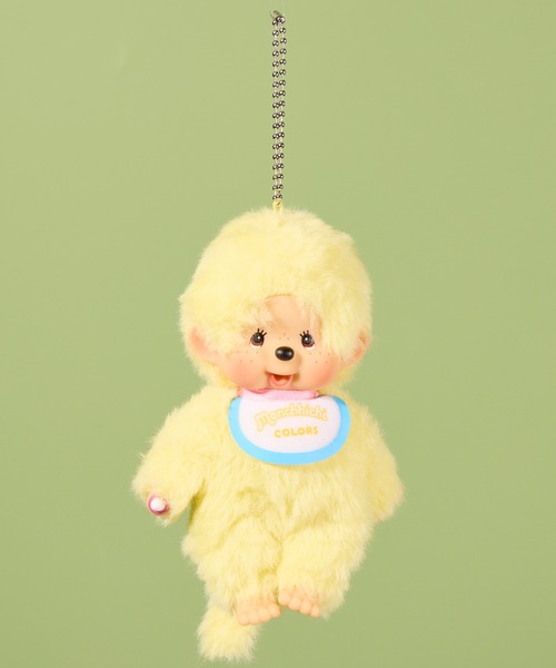 THE BAREFOOT（ベアフット）の「【 Monchhichi / モンチッチ 】 モンチッチCOLORS キーチェーン SKG（キーホルダー・レディース・ホワイト/ブラック/フューシャピンク/グリーン/ピンク/イエロー/ブルー/パープル/レオパード・FREE）」の6枚目の写真