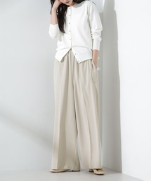 NANO universe（ナノユニバース）の「サイドリボンイージーワイドパンツ（その他パンツ）」