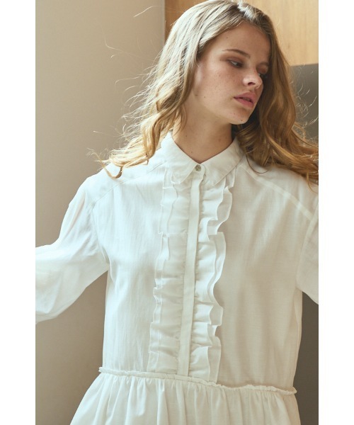 Estella.K(エステラケー)の「Joslin Dress ティアードミニドレス(ワンピース・レディース・ブラック/ホワイト/ワインレッド・FREE)」の10枚目の写真