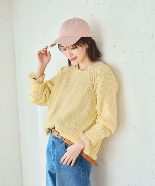 studio CLIP（スタディオクリップ）の「【ONKUL掲載商品】ハッピーワードロゴキャップ（キャップ・レディース・ダークグレー/ピンク/ブルー/オフホワイト・FREE）」の17枚目の写真