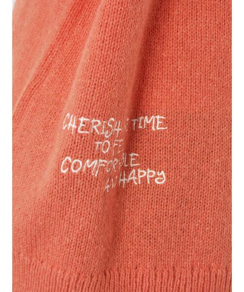 ehka sopo（エヘカソポ）の「らくがき刺繍Vネックカーディガン（カーディガン/ボレロ・レディース・オレンジ/サックスブルー/ブラック/キナリ・F）」の9枚目の写真