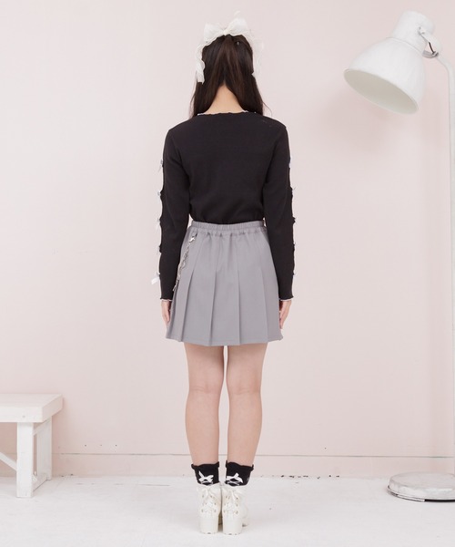 PINKHUNT ピンクハント ハートチェーン付きプリーツ スカート