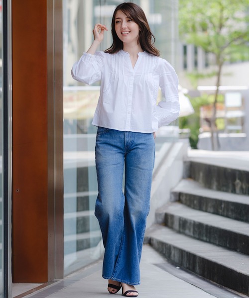 Levi's(リーバイス)の「Levi's/リーバイス BLUETAB(TM) CARVE リラックスジーンズ ミディアムインディゴ MADE IN JAPAN(デニムパンツ・レディース・インディゴブルー・23inch/24inch/25inch/26inch/27inch/28inch)」の21枚目の写真