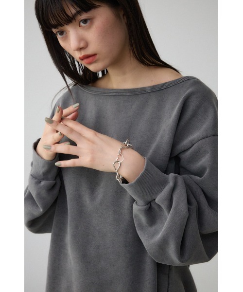 AZUL by moussy（アズールバイマウジー）の「ハートチェーンブレスレット（ブレスレット・レディース・シルバー/ゴールド系その他・FREE）」の4枚目の写真
