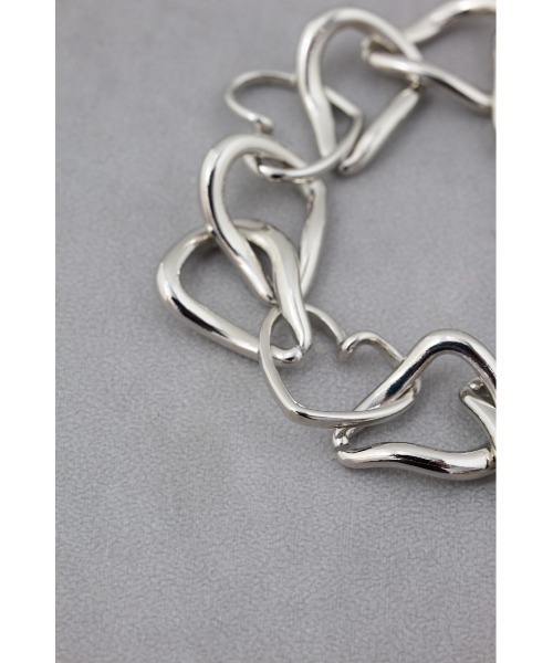 AZUL by moussy（アズールバイマウジー）の「ハートチェーンブレスレット（ブレスレット・レディース・シルバー/ゴールド系その他・FREE）」の6枚目の写真