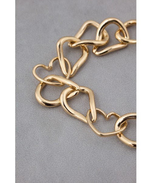 AZUL by moussy（アズールバイマウジー）の「ハートチェーンブレスレット（ブレスレット・レディース・シルバー/ゴールド系その他・FREE）」の11枚目の写真