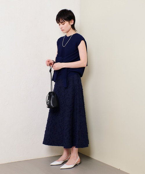 allureville（アルアバイル）の「DUTEL フレアスカート（スカート・レディース・ネイビー/オフホワイト・1/2）」の20枚目の写真