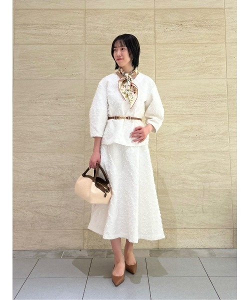 allureville（アルアバイル）の「DUTEL フレアスカート（スカート・レディース・ネイビー/オフホワイト・1/2）」の15枚目の写真