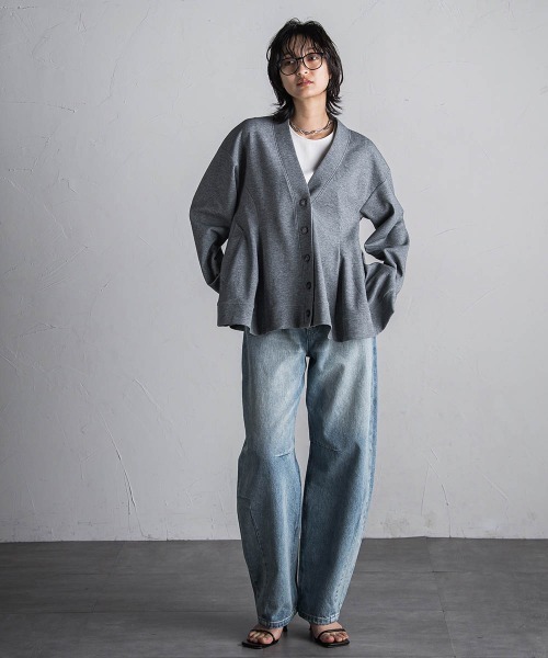 MAYSON GREY（メイソングレイ）の「11OZカーブデニムパンツ≪洗濯機で洗える≫（デニムパンツ・レディース・ブルー/ネイビー・M）」の16枚目の写真
