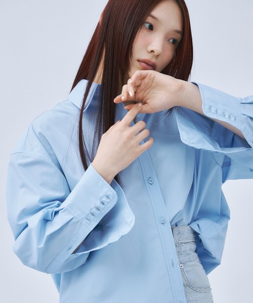 eimy istoire - オーバーサイズシャツ オーバーサイズシャツ(F WHITE): TOPS