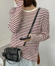 ボーダーカジュアルTシャツ