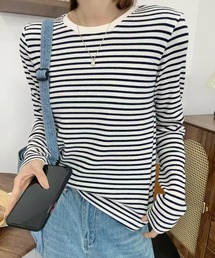 ボーダーカジュアルTシャツ