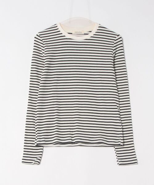 aimoha(アイモハ)の「ボーダーカジュアルTシャツ(Tシャツ/カットソー・レディース・ブラック/ブルー/レッド・MEDIUM/LARGE)」の9枚目の写真