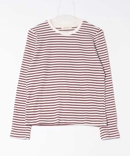 aimoha(アイモハ)の「ボーダーカジュアルTシャツ(Tシャツ/カットソー・レディース・ブラック/ブルー/レッド・MEDIUM/LARGE)」の11枚目の写真