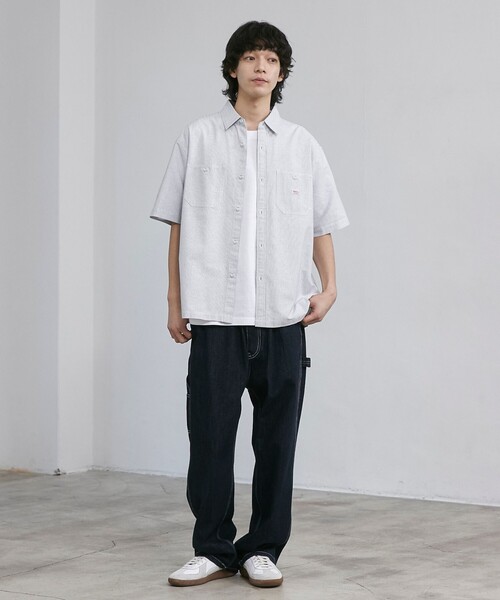 美品✨️Supreme ショートスリーブワークシャツ 半袖 アーチロゴ 刺繍 Supreme（シュプリーム） SUPREME Arc Logo S/S Work Shirt アーチ