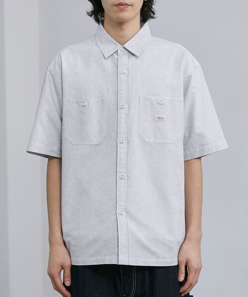 SMITH'S（スミス）別注ショートスリーブストライプワークシャツ