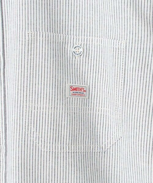 SMITH'S（スミス）の「SMITH’S（スミス）別注ショートスリーブストライプワークシャツ（シャツ/ブラウス・メンズ・その他1・XL/L/M）」の6枚目の写真