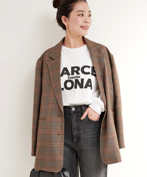 B.C STOCK(ベーセーストック)の「《追加》TRICOMER/トリコメル 別注 ロンTEE(Tシャツ/カットソー・レディース・ホワイト×ホワイト/ホワイト系その他/ホワイト・FREE)」の2枚目の写真
