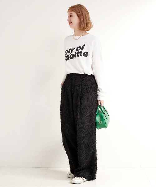 B.C STOCK(ベーセーストック)の「《追加》TRICOMER/トリコメル 別注 ロンTEE(Tシャツ/カットソー・レディース・ホワイト×ホワイト/ホワイト系その他/ホワイト・FREE)」の14枚目の写真