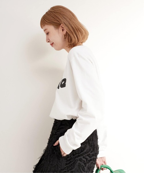 B.C STOCK(ベーセーストック)の「《追加》TRICOMER/トリコメル 別注 ロンTEE(Tシャツ/カットソー・レディース・ホワイト×ホワイト/ホワイト系その他/ホワイト・FREE)」の17枚目の写真