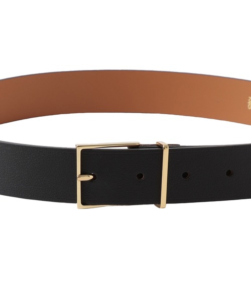 MAISON BOINET（メゾンボワネ）の「MAISON BOINET / gold square belt(ゴールドスクエアベルト 91752G)（ベルト・レディース・ブラック・FREE）」の9枚目の写真
