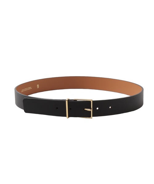 MAISON BOINET（メゾンボワネ）の「MAISON BOINET / gold square belt(ゴールドスクエアベルト 91752G)（ベルト・レディース・ブラック・FREE）」の6枚目の写真