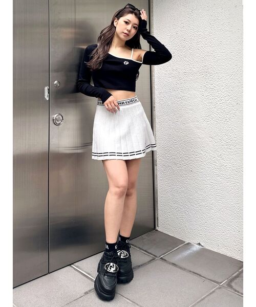 GYDA（ジェイダ）の「GD thick soledスニーカー（スニーカー・レディース・オフホワイト/ブラック・LARGE/MEDIUM/SMALL）」の8枚目の写真