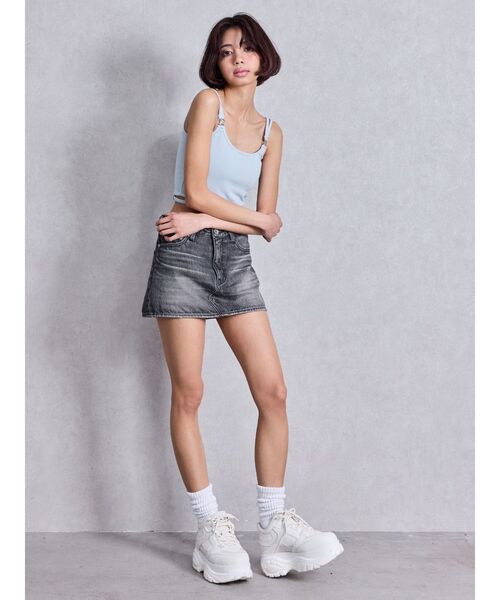 GYDA（ジェイダ）の「GD thick soledスニーカー（スニーカー・レディース・オフホワイト/ブラック・LARGE/MEDIUM/SMALL）」の10枚目の写真