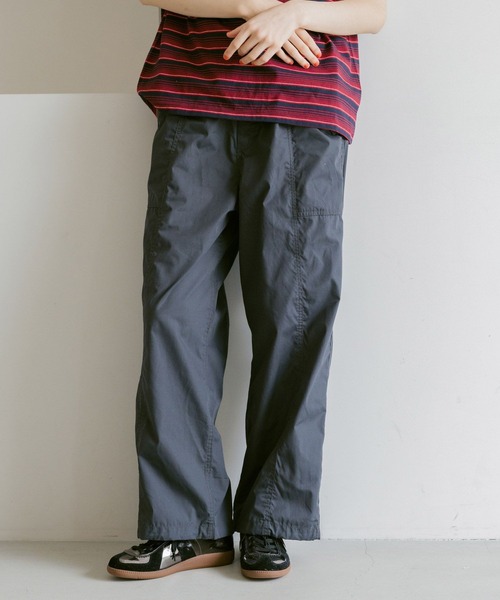 niko and...（ニコアンド）の「DRYチルイージーベルトパンツ（その他パンツ・レディース・ブルー/ライトベージュ/カーキ/チャコール/オレンジ/パープル・FREE）」の9枚目の写真