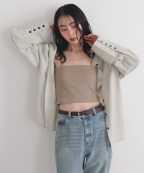 aimeineベージュ キャミソール 00サイズ aimeineベージュ キャミソール 00サイズ aimeineベージュ