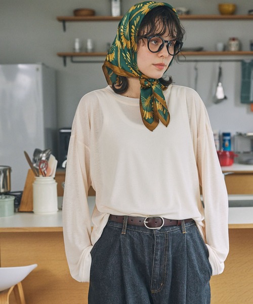 オーバーサイズ スラブ シアートップス MONO-MART LADY'S│MONO-MART