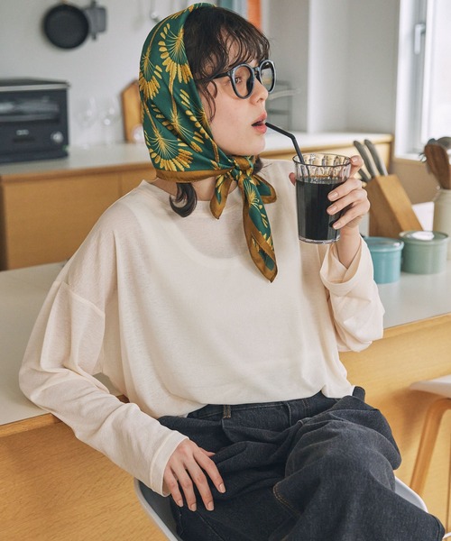 オーバーサイズ スラブ シアートップス MONO-MART LADY'S│MONO