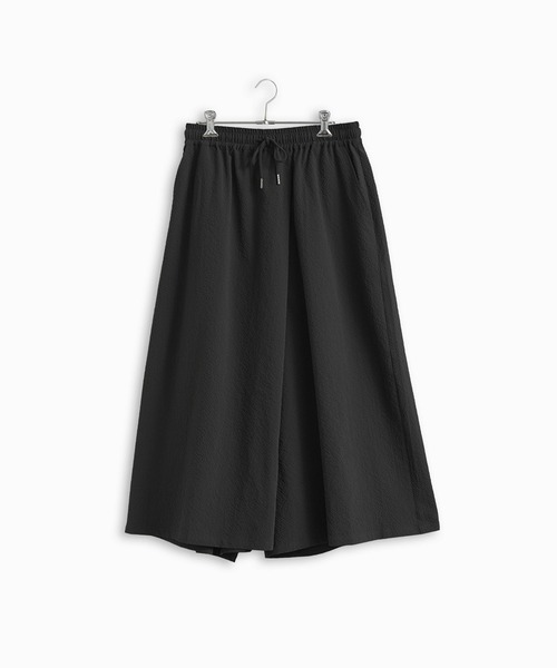 Kelen(ケレン)の「「KELEN / ケレン」 シアサッカーラップデザインパンツ WIEL(その他パンツ・レディース・ブラック/ブルーグレー/チャコールグレー/オフホワイト・S/M)」の3枚目の写真